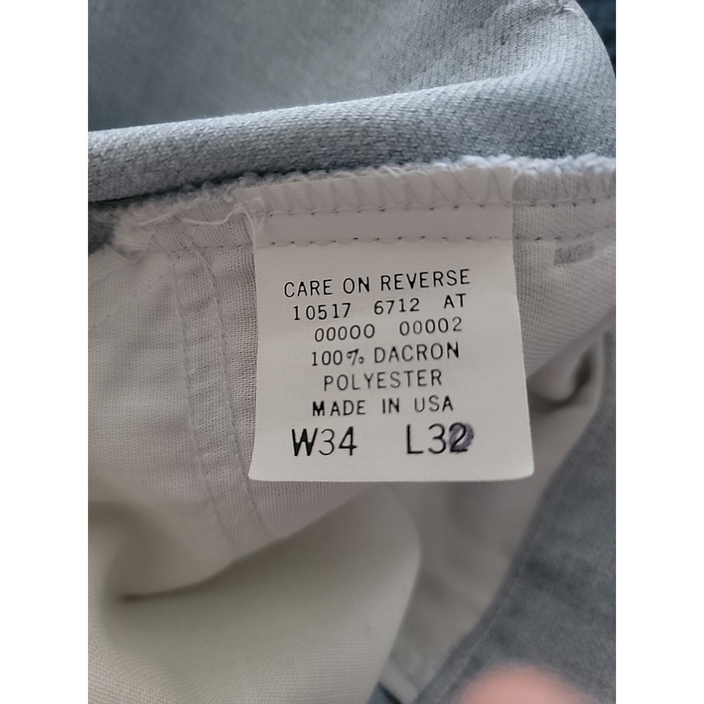 Vtg Y2K‎ Levis 517 Dacron Polyester 34 X 30 Light Gray straight leg retro cowboy - Picture 8 of 9